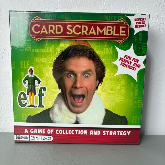 Card Scramble ELF Christmas Game NEW SEALED Ages 12+ 2-4 Players Strategy - Picture 1 of 3